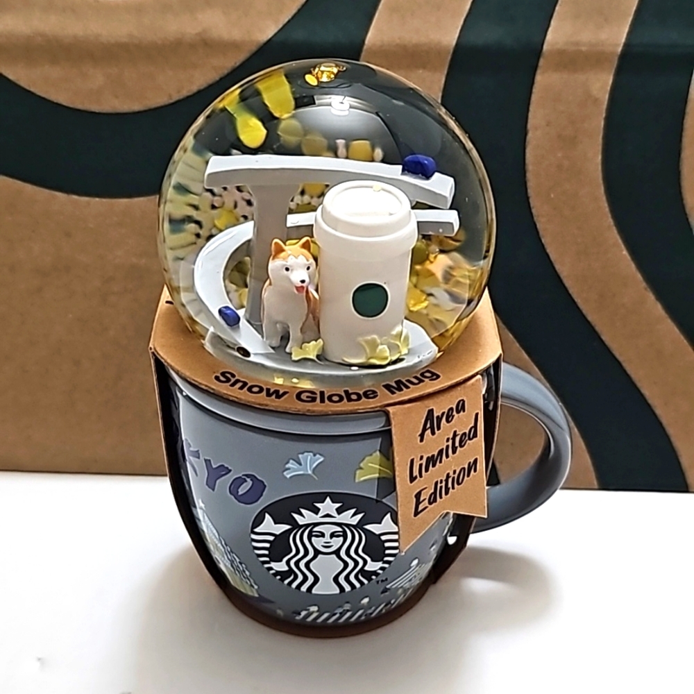 Starbucks Japan Collectible Snow Globe & Mug/CupTOKYO 89ml Limited Edition New